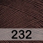 Пряжа YarnArt Ideal 232 коричневый