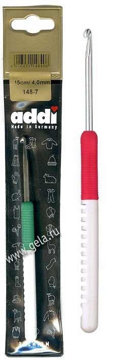 Крючок ADDI с пластиковой ручкой