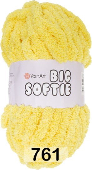 Пряжа YarnArt Big Softie 761 желтый