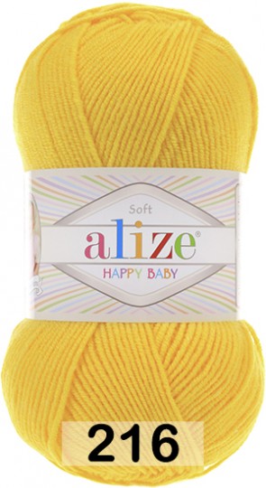 Пряжа Alize Happy Baby 216 желтый