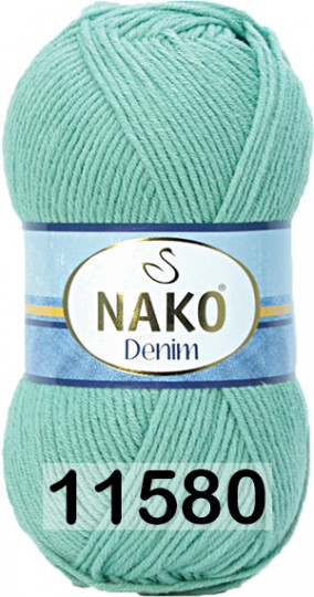 Пряжа Nako Denim 11580 БИРЮЗОВЫЙ