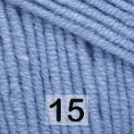 Пряжа YarnArt Jeans 15 т.голубой
