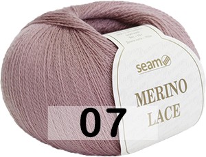 Пряжа Сеам Merino Lace 07 св.пыльная роза