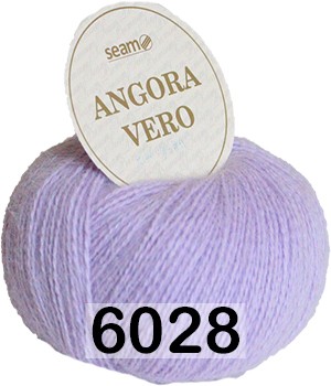 Пряжа Сеам Angora Vero 6028 св.фиолетовый