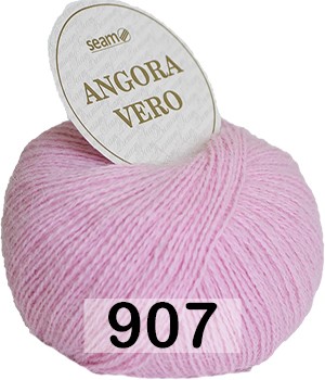 Пряжа Сеам Angora Vero 0907 розовый