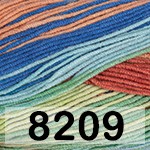 8209 РЫЖ.ЖЕЛ .СИН.ЗЕЛ.