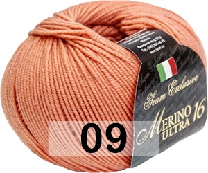 Пряжа Сеам Merino Ultra 16 09 ЛОСОСЬ