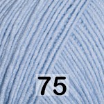 Пряжа YarnArt jeans plus 75 бл.голубой