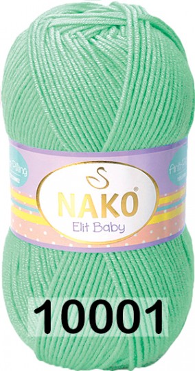 Пряжа Nako Elit Baby 10001 нежно зеленый