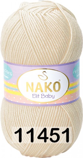 Пряжа Nako Elit Baby 11451 MИНДАЛЬНЫЙ