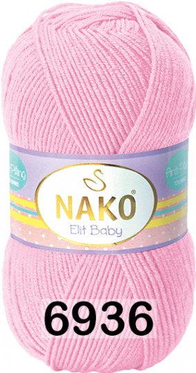 Пряжа Nako Elit Baby 06936 розовый