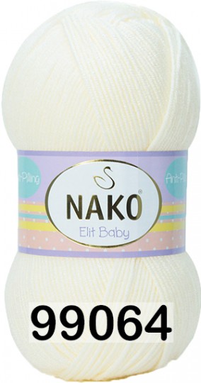 Пряжа Nako Elit Baby 99064 ЭКРЮ