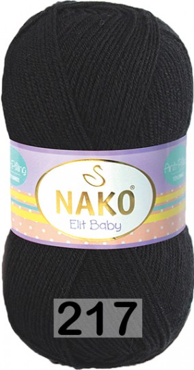 Пряжа Nako Elit Baby 00217 черный