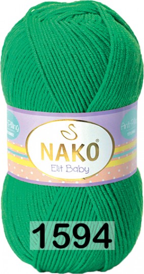 Пряжа Nako Elit Baby 01594 ИЗУМРУДНЫЙ