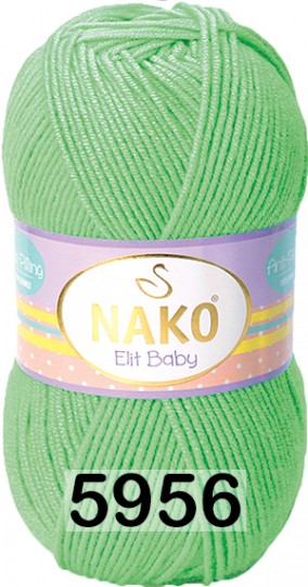 Пряжа Nako Elit Baby 05956 св.зеленый