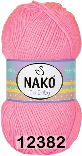 Пряжа Nako Elit Baby 12382 ЯР.РОЗОВЫЙ