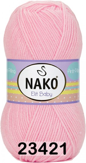 Пряжа Nako Elit Baby 23421 св.розовый