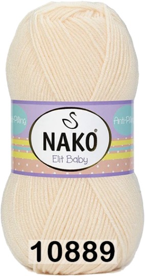 Пряжа Nako Elit Baby 10889 ТОПЛЕНОЕ МОЛОКО