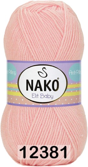 Пряжа Nako Elit Baby 12381 св.розовый