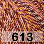Пряжа YarnArt Jeans Tropical 613 желто бордовый
