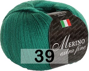 Пряжа Сеам Merino Extra Fine 39 ИЗУМРУДНЫЙ