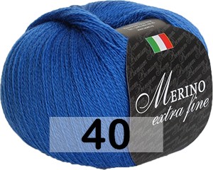 Пряжа Сеам Merino Extra Fine 40 СИНИЙ