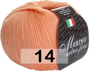 Пряжа Сеам Merino Extra Fine 14 ПЕРСИКОВЫЙ
