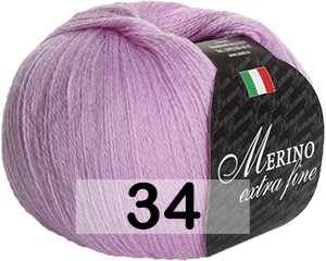 Пряжа Сеам Merino Extra Fine 34 СВ.CИРЕНЕВЫЙ