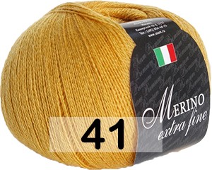 Пряжа Сеам Merino Extra Fine 41 ГОРЧИЦА