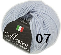 Пряжа Сеам Merino Platinum Nuovo 07 талая вода