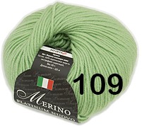 Пряжа Сеам Merino Platinum Nuovo 109 св. зеленый