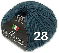 Пряжа Сеам Merino Platinum Nuovo 28 т.бирюза