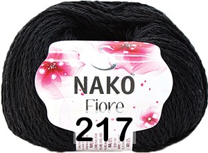 Пряжа NAKO FIORE 00217 черный
