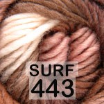 Пряжа YarnArt magic 443 surf коричн. бел.меланж