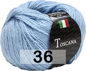 Пряжа Сеам Toscana 36 голубой