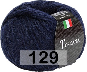 Пряжа Сеам Toscana 129 Т.СИНИЙ