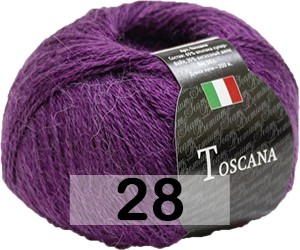 Пряжа Сеам Toscana 28 лиловый