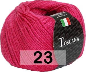 Пряжа Сеам Toscana 23 малиново-розовый