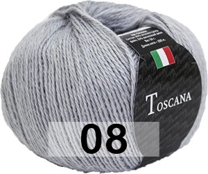 Пряжа Сеам Toscana 08 св.серый