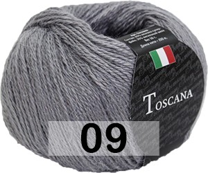 Пряжа Сеам Toscana 09 серый