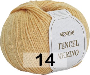 Пряжа Сеам Tencel Merino 14 желтый