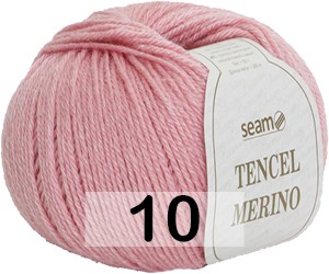 Пряжа Сеам Tencel Merino 10 розовый