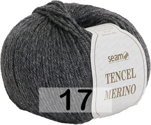 Пряжа Сеам Tencel Merino 17 т.серый