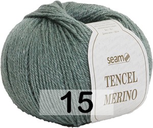 Пряжа Сеам Tencel Merino 15 зеленый