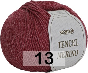 Пряжа Сеам Tencel Merino 13 вишня