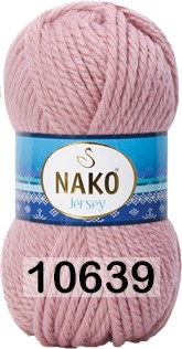Пряжа Nako Jersey 10639 розовая пудра