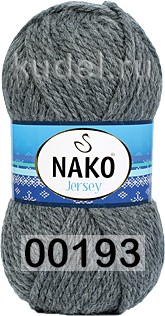 Пряжа Nako Jersey 00193 т.серый