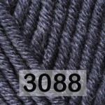Пряжа YarnArt merino bulky 3088 т.серый