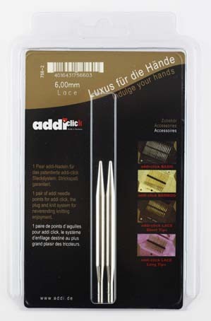 Спицы Lace к Addi-click дополнительные 756-2/8