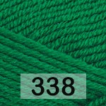 Пряжа YarnArt merino de luxe 338 зеленый